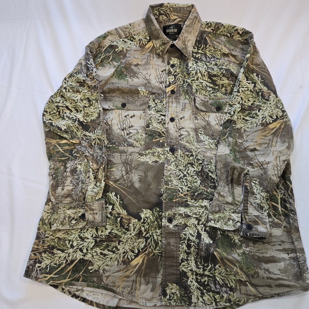 RedHead Men's Camouflage Buurron Down Shirt XL